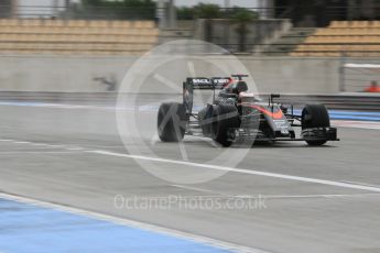 World © Octane Photographic Ltd. Pirelli wet tyre test, Paul Ricard, France Tuesday 26th January 2016. McLaren Honda MP4/30 – Stoffel Vandoorne. Digital Ref. 1499CB1D9692