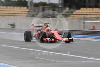 World © Octane Photographic Ltd. Pirelli wet tyre test, Paul Ricard, France Tuesday 26th January 2016. Ferrari SF15-T – Sebastian Vettel. Digital Ref. 1499CB1D9711
