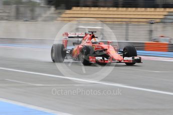 World © Octane Photographic Ltd. Pirelli wet tyre test, Paul Ricard, France Tuesday 26th January 2016. Ferrari SF15-T – Sebastian Vettel. Digital Ref. 1499CB1D9713