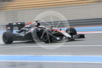 World © Octane Photographic Ltd. Pirelli wet tyre test, Paul Ricard, France Tuesday 26th January 2016. McLaren Honda MP4/30 – Stoffel Vandoorne. Digital Ref. 1499CB1D9720