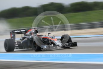 World © Octane Photographic Ltd. Pirelli wet tyre test, Paul Ricard, France Tuesday 26th January 2016. McLaren Honda MP4/30 – Stoffel Vandoorne. Digital Ref. 1499CB1D9753