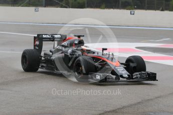 World © Octane Photographic Ltd. Pirelli wet tyre test, Paul Ricard, France Tuesday 26th January 2016. McLaren Honda MP4/30 – Stoffel Vandoorne. Digital Ref. 1499CB1D9842