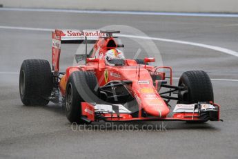 World © Octane Photographic Ltd. Pirelli wet tyre test, Paul Ricard, France Tuesday 26th January 2016. Ferrari SF15-T – Sebastian Vettel. Digital Ref. 1499CB1D9856