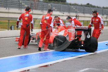 World © Octane Photographic Ltd. Pirelli wet tyre test, Paul Ricard, France Tuesday 26th January 2016. Ferrari SF15-T – Sebastian Vettel. Digital Ref. 1499CB1D9865