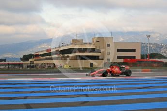 World © Octane Photographic Ltd. Pirelli wet tyre test, Paul Ricard, France. Tuesday 26th January 2016. Ferrari SF15-T – Sebastian Vettel. Digital Ref: 1499CB7D5913