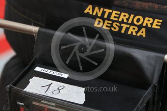 World © Octane Photographic Ltd. Pirelli wet tyre test, Paul Ricard, France. Tuesday 26th January 2016. Ferrari Inter tyres. Digital Ref: 1499CB7D5927