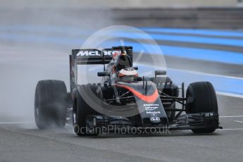 World © Octane Photographic Ltd. Pirelli wet tyre test, Paul Ricard, France. Tuesday 26th January 2016. McLaren Honda MP4/30 – Stoffel Vandoorne. Digital Ref: 1499CB7D5945