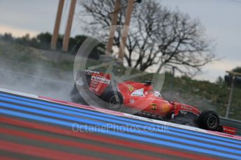 World © Octane Photographic Ltd. Pirelli wet tyre test, Paul Ricard, France. Tuesday 26th January 2016. Ferrari SF15-T – Sebastian Vettel. Digital Ref: 1499LB1D6167