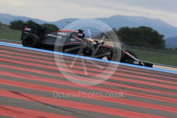 World © Octane Photographic Ltd. Pirelli wet tyre test, Paul Ricard, France. Tuesday 26th January 2016. McLaren Honda MP4/30 – Stoffel Vandoorne. Digital Ref: 1499LB1D6313