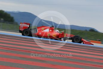 World © Octane Photographic Ltd. Pirelli wet tyre test, Paul Ricard, France. Tuesday 26th January 2016. Ferrari SF15-T – Sebastian Vettel. Digital Ref: 1499LB1D6340
