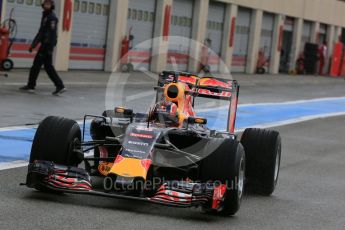 World © Octane Photographic Ltd. Pirelli wet tyre test, Paul Ricard, France. Tuesday 26th January 2016. Red Bull Racing RB11 – Daniil Kvyat. Digital Ref: 1499LB5D6051