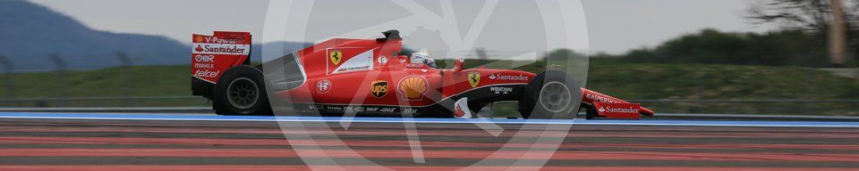 World © Octane Photographic Ltd. Pirelli wet tyre test, Paul Ricard, France. Tuesday 26th January 2016. Ferrari SF15-T – Sebastian Vettel. Digital Ref: 1499LB5D6145