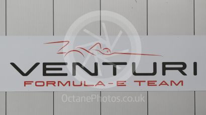 World © Octane Photographic Ltd. 5th February 2016 – Donington Park Formula e HQ. Venturi Formula e team logo. Digital Ref : 1501CB1D0488