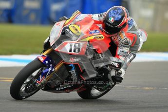 © Octane Photographic Ltd. 2012 World Superbike Championship – European GP – Donington Park. Friday 11th May 2012. WSBK Friday Qualifying practice. Mark Aitchison - BMW S1000RR. Digital Ref : 0330cb1d3042