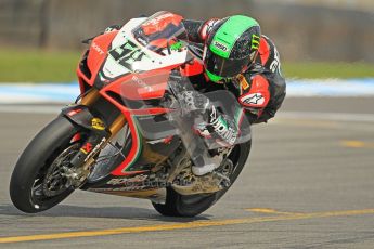© Octane Photographic Ltd. 2012 World Superbike Championship – European GP – Donington Park. Friday 11th May 2012. WSBK Friday Qualifying practice. Eugene Laverty - Aprillia RSV4 Factory. Digital Ref : 0330cb1d3057