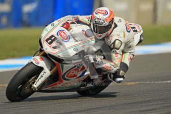 © Octane Photographic Ltd. 2012 World Superbike Championship – European GP – Donington Park. Friday 11th May 2012. WSBK Friday Qualifying practice. Lorenzo Zanetti - Ducati 1098R. Digital Ref : 0330cb1d3103