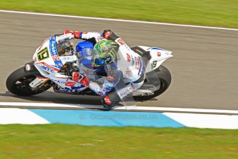 © Octane Photographic Ltd. 2012 World Superbike Championship – European GP – Donington Park. Friday 11th May 2012. WSBK Friday Qualifying practice. Chaz Davies - Aprillia RSV4 Factory. Digital Ref : 0330cb7d1480