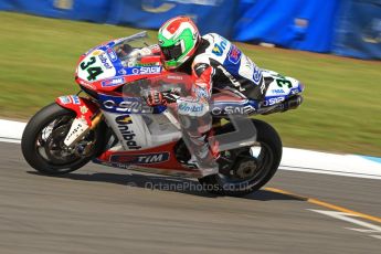 © Octane Photographic Ltd. 2012 World Superbike Championship – European GP – Donington Park. Friday 11th May 2012. WSBK Friday Qualifying practice. Davide Giuliano - Ducati 1098R. Digital Ref : 0330cb7d1569