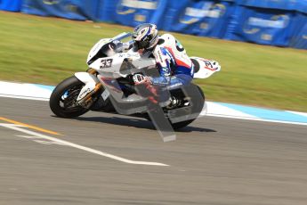 © Octane Photographic Ltd. 2012 World Superbike Championship – European GP – Donington Park. Friday 11th May 2012. WSBK Friday Qualifying practice. Marco Melandri - BMW S1000RR. Digital Ref : 0330cb7d1600