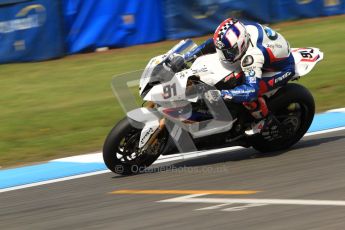 © Octane Photographic Ltd. 2012 World Superbike Championship – European GP – Donington Park. Friday 11th May 2012. WSBK Friday Qualifying practice. Leon Haslam - BMW S1000RR. Digital Ref : 0330cb7d1633