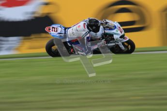 © Octane Photographic Ltd. 2012 World Superbike Championship – European GP – Donington Park. Friday 11th May 2012. WSBK Friday Qualifying practice. Leon camier - Suzuki GSX-R1000. Digital Ref : 0330lw7d4454