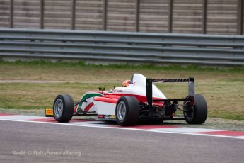 World © MaltaFormulaRacing. FIA F4 Italia testing Adria International Speedway - May 16th 2014. Tatuus F4 T014 Abarth. Digital Ref :