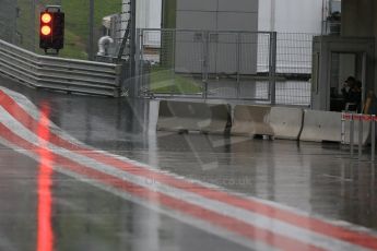 World © Octane Photographic Ltd. Red light at end of the pit lane. Tuesday 23rd June 2015, F1 In Season Testing, Red Bull Ring, Spielberg, Austria. Digital Ref: 1322LB1D0350
