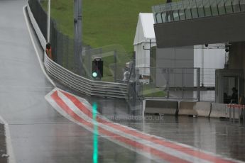 World © Octane Photographic Ltd. Green light at end of the pit lane. Tuesday 23rd June 2015, F1 In Season Testing, Red Bull Ring, Spielberg, Austria. Digital Ref:1322LB1D0362