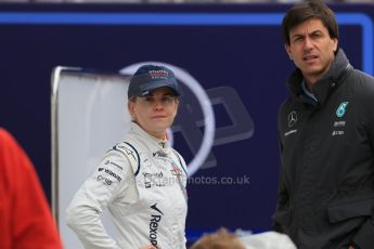World © Octane Photographic Ltd. Williams Martini Racing FW37 – Susie Wolff and Toto Wolff. Tuesday 23rd June 2015, F1 In Season Testing, Red Bull Ring, Spielberg, Austria. Digital Ref: 1322LB1D0715