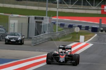 World © Octane Photographic Ltd. McLaren Honda MP4/30 – Stoffel Vandoorne. Tuesday 23rd June 2015, F1 In Season Testing, Red Bull Ring, Spielberg, Austria. Digital Ref: 1322LB1D1085