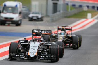 World © Octane Photographic Ltd. Sahara Force India VJM08 – Esteban Ocon. Tuesday 23rd June 2015, F1 In Season Testing, Red Bull Ring, Spielberg, Austria. Digital Ref: 1322LB1D1172