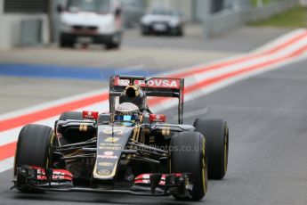 World © Octane Photographic Ltd. Lotus F1 Team E23 Hybrid – Romain Grosjean. Tuesday 23rd June 2015, F1 In Season Testing, Red Bull Ring, Spielberg, Austria. Digital Ref: 1322LB1D1178