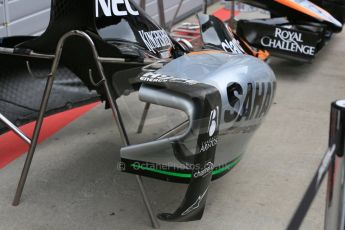 World © Octane Photographic Ltd. Sahara Force India VJM08 spare parts. Tuesday 23rd June 2015, F1 In Season Testing, Red Bull Ring, Spielberg, Austria. Digital Ref: 1322LB5D8092