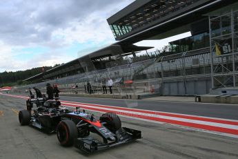 World © Octane Photographic Ltd. McLaren Honda MP4/30 – Stoffel Vandoorne. Tuesday 23rd June 2015, F1 In Season Testing, Red Bull Ring, Spielberg, Austria. Digital Ref: 1322LB5D8288