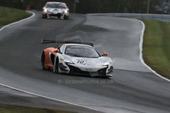 World © Octane Photographic Ltd. Avon Tyres British GT Championship Practice, Oulton Park, UK, Saturday 4th April 2015. McLaren 650S – Silver Cup, VonRyanRacing – Ross Wylie and Andrew Watson. Digital Ref : 1215LB1D2100