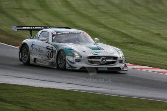 World © Octane Photographic Ltd. Avon Tyres British GT Championship Practice, Oulton Park, UK, Saturday 4th April 2015. Mercedes SLS AMG GT3 - Pro/Am, RAM Racing - Alistair MacKinnon and Lewis Plato. Digital Ref : 1215LB1D2215
