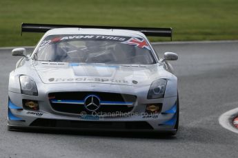 World © Octane Photographic Ltd. Avon Tyres British GT Championship Practice, Oulton Park, UK, Saturday 4th April 2015. Mercedes SLS AMG GT3 - Am/Am, Preci – Spark - David Jones and Godfrey Jones. Digital Ref :