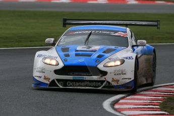 World © Octane Photographic Ltd. Avon Tyres British GT Championship Practice, Oulton Park, UK, Saturday 4th April 2015. Aston Martin Vantage GT3 - Pro/Am, Oman Racing Team – Phil Dryburgh, and Mat Jackson. Digital Ref :