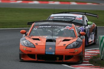 World © Octane Photographic Ltd. Avon Tyres British GT Championship Practice, Oulton Park, UK, Saturday 4th April 2015. Ginetta GT3 - Pro/Am, Team LNT – Steve Tandy and Mike Simpson followed by the sister car of Rick Parfitt and Tom Oliphant. Digital Ref :