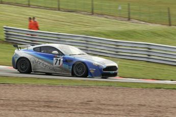 World © Octane Photographic Ltd. Avon Tyres British GT Championship Practice, Oulton Park, UK, Saturday 4th April 2015. Aston Martin GT4 Challenge – Silver Cup, Quantamatic Racing – Terry Langley and Mike Hart. Digital Ref : 1215LW1L7838