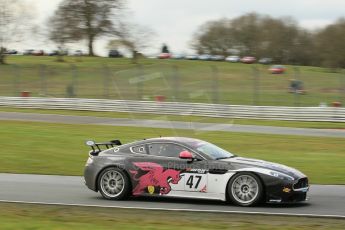 World © Octane Photographic Ltd. Avon Tyres British GT Championship Practice, Oulton Park, UK, Saturday 4th April 2015. Aston Martin GT4 Challenge – Pro/Am, JWB Motorsport – Kieran Griffin and Jake Giddings. Digital Ref :