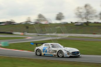 World © Octane Photographic Ltd. Avon Tyres British GT Championship Practice, Oulton Park, UK, Saturday 4th April 2015. Mercedes SLS AMG GT3 - Am/Am, Preci – Spark - David Jones and Godfrey Jones. Digital Ref :