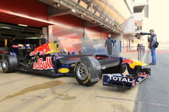 World © Octane Photographic 2011. Formula 1 testing Monday 21st February 2011 Circuit de Catalunya. Red Bull RB7 - Mark Webber. Digital ref : 0012CB1D2630