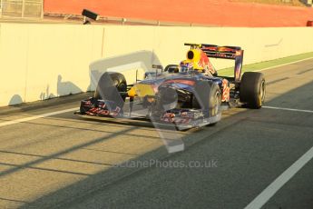 World © Octane Photographic 2011. Formula 1 testing Monday 21st February 2011 Circuit de Catalunya. Red Bull RB7 - Mark Webber. Digital ref : 0012CB1D2657