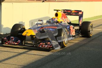 World © Octane Photographic 2011. Formula 1 testing Monday 21st February 2011 Circuit de Catalunya. Red Bull RB7 - Mark Webber. Digital ref : 0012CB1D2658