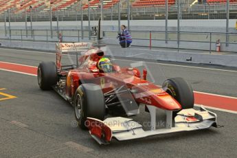 World © Octane Photographic 2011. Formula 1 testing Monday 21st February 2011 Circuit de Catalunya. Ferrari 150° Italia - Felipe Massa. Digital ref : 0012CB1D2710