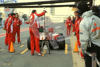 World © Octane Photographic 2011. Formula 1 testing Monday 21st February 2011 Circuit de Catalunya. Ferrari 150° Italia - Felipe Massa. Digital ref : 0012CB1D2720