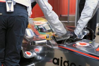 World © Octane Photographic 2011. Formula 1 testing Monday 21st February 2011 Circuit de Catalunya. McLaren MP4/26 - Lewis Hamilton. Digital ref : 0012CB1D2729