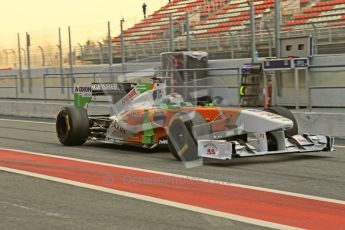 World © Octane Photographic 2011. Formula 1 testing Monday 21st February 2011 Circuit de Catalunya. Force India VJM04 - Adrian Sutil. Digital ref : 0012CB1D2756