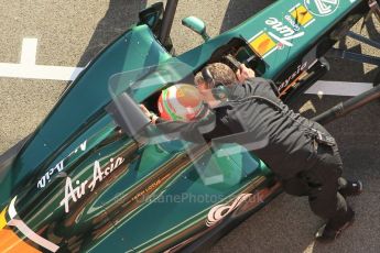 World © Octane Photographic 2011. Formula 1 testing Monday 21st February 2011 Circuit de Catalunya. Lotus T124 - Jarno Trulli. Digital ref : 0012CB1D2802